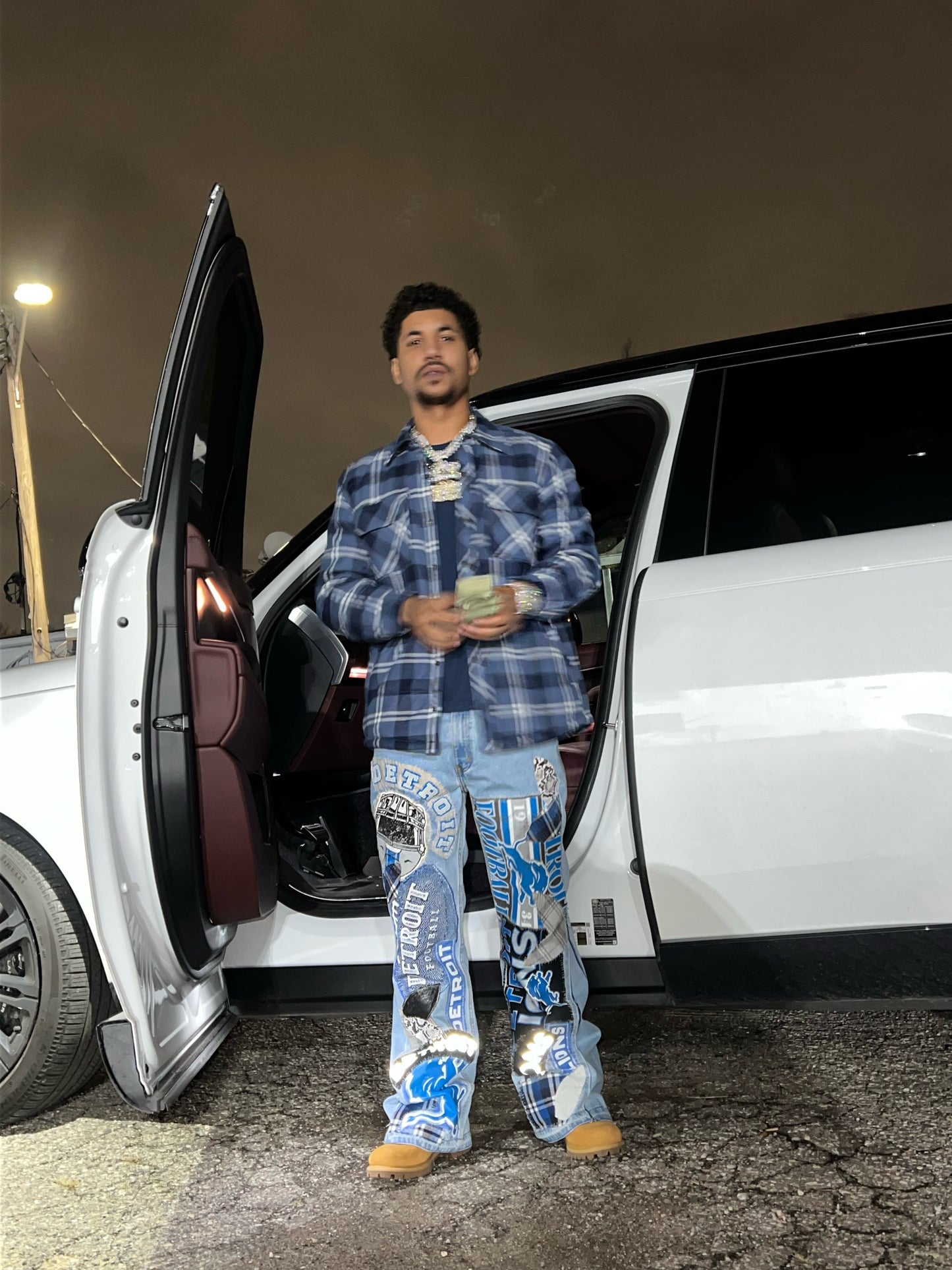 Lions stitch jeans (men’s blue denim)