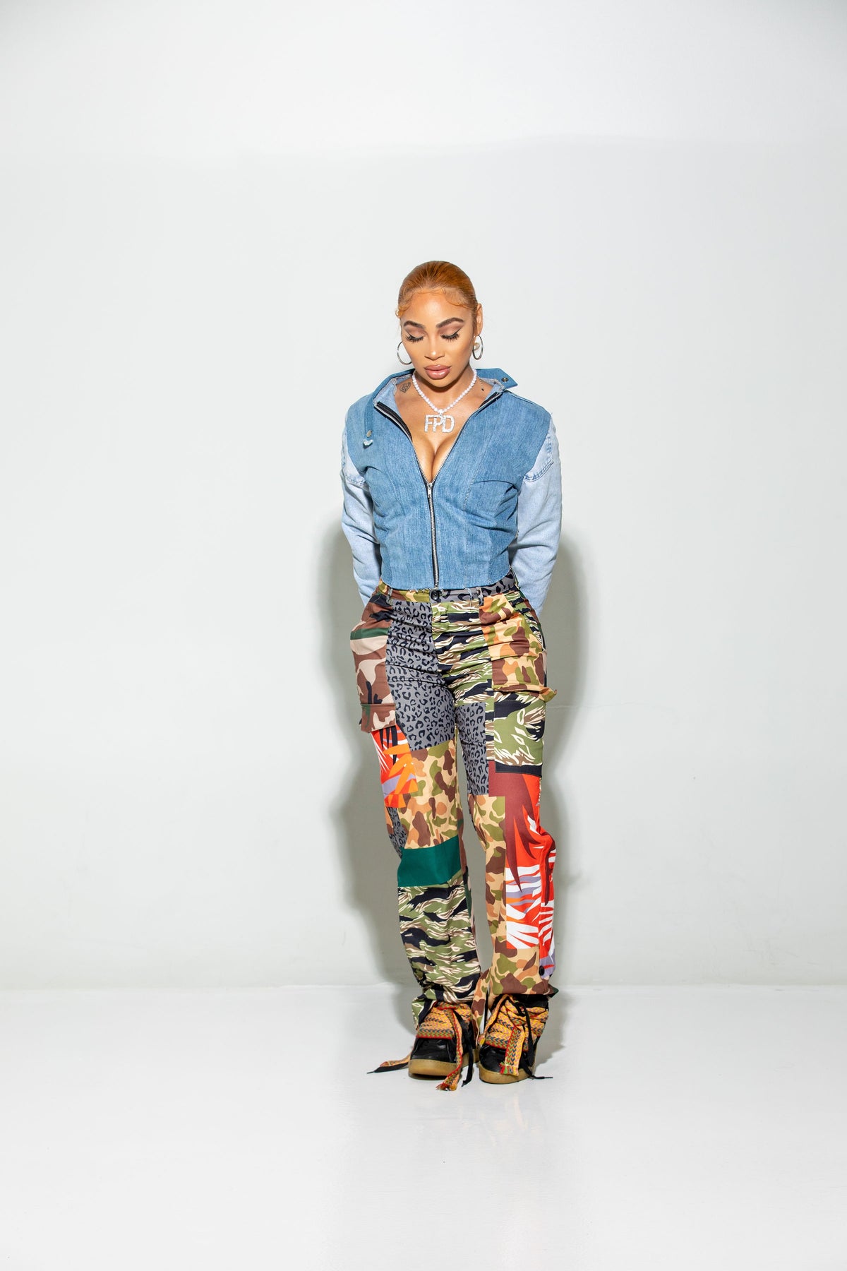 Classic Denim Moto Jacket: (PRE-ORDER: UP TO 14 DAYS)